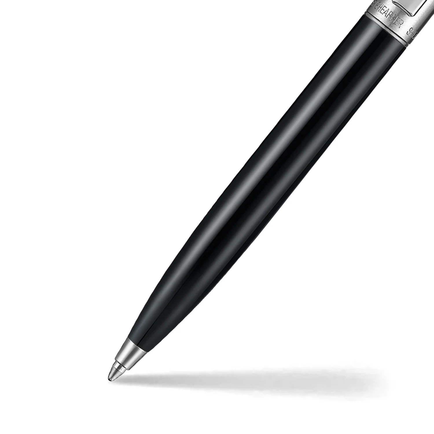 Sheaffer Sentinel 332 Ballpoint Pen Shiny Black with Chrome Trim - Image 3