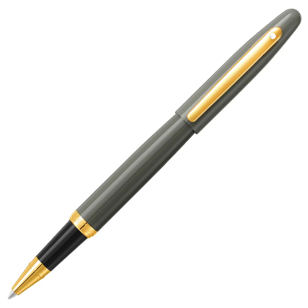 Sheaffer VFM E9427 Rollerball Pen Light Grey With PVD Gold Trim