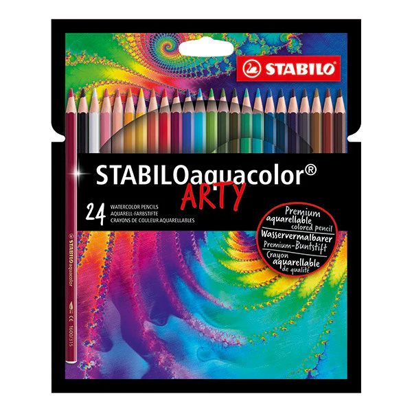 STABILO ARTY aquacolor Colouring Pencil Wallet of 24