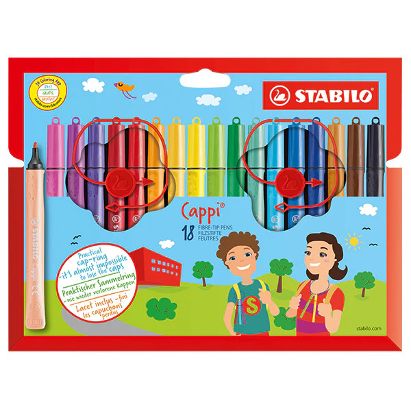 STABILO Cappi Colouring Pens Set of 18