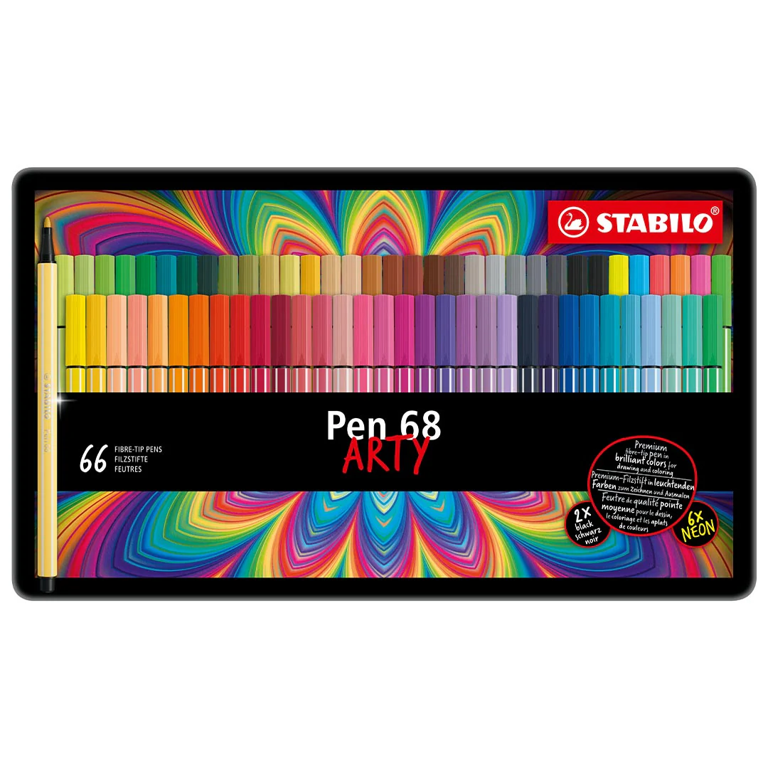 STABILO Pen 68 Metal Box of 68