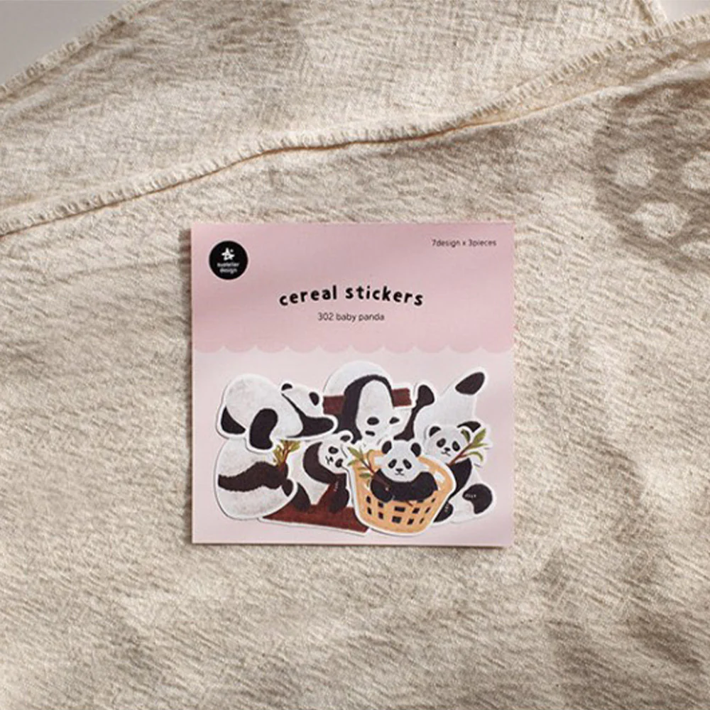 Suatelier Cereal Sticker Baby Panda (302) - Image 2