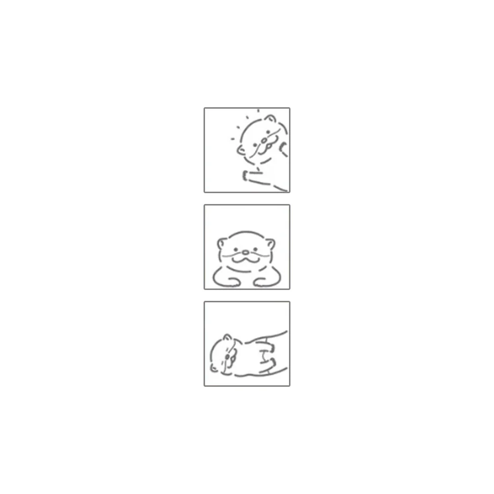 Sun-Star Peekaboo Stamp Otter - Image 2