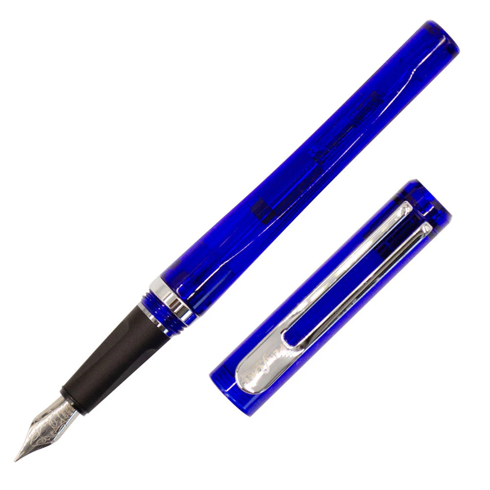 Taccia Facet Fountain Pen Clear Blue