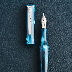 Tom Hessin Charles Collection Fountain Pen Thames Blue - Image 2