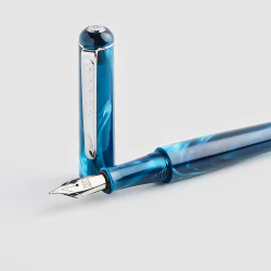 Tom Hessin Charles Collection Fountain Pen Thames Blue - Image 4