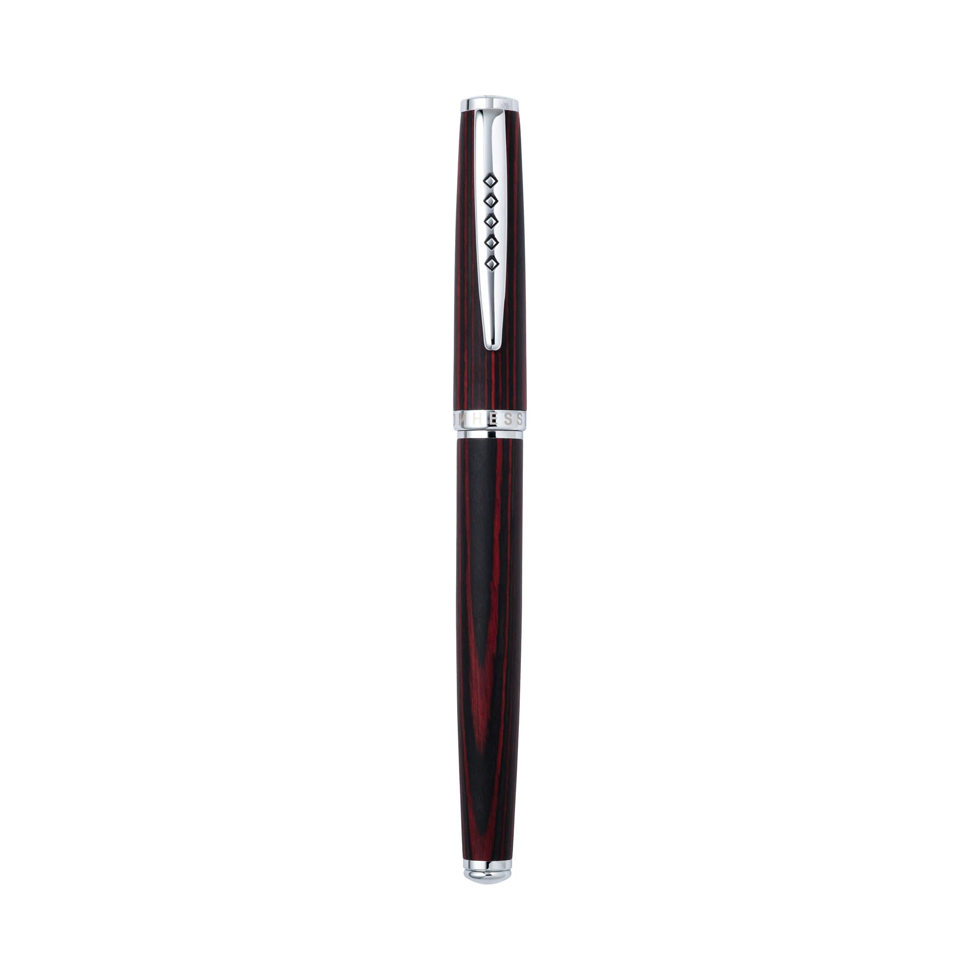 Tom Hessin Edinburgh Wooden Barrel Fountain Pen Forth Bridge Red - Image 5