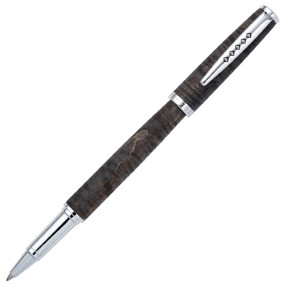Tom Hessin Edinburgh Wooden Barrel Rollerball Pen Stockbridge Stone