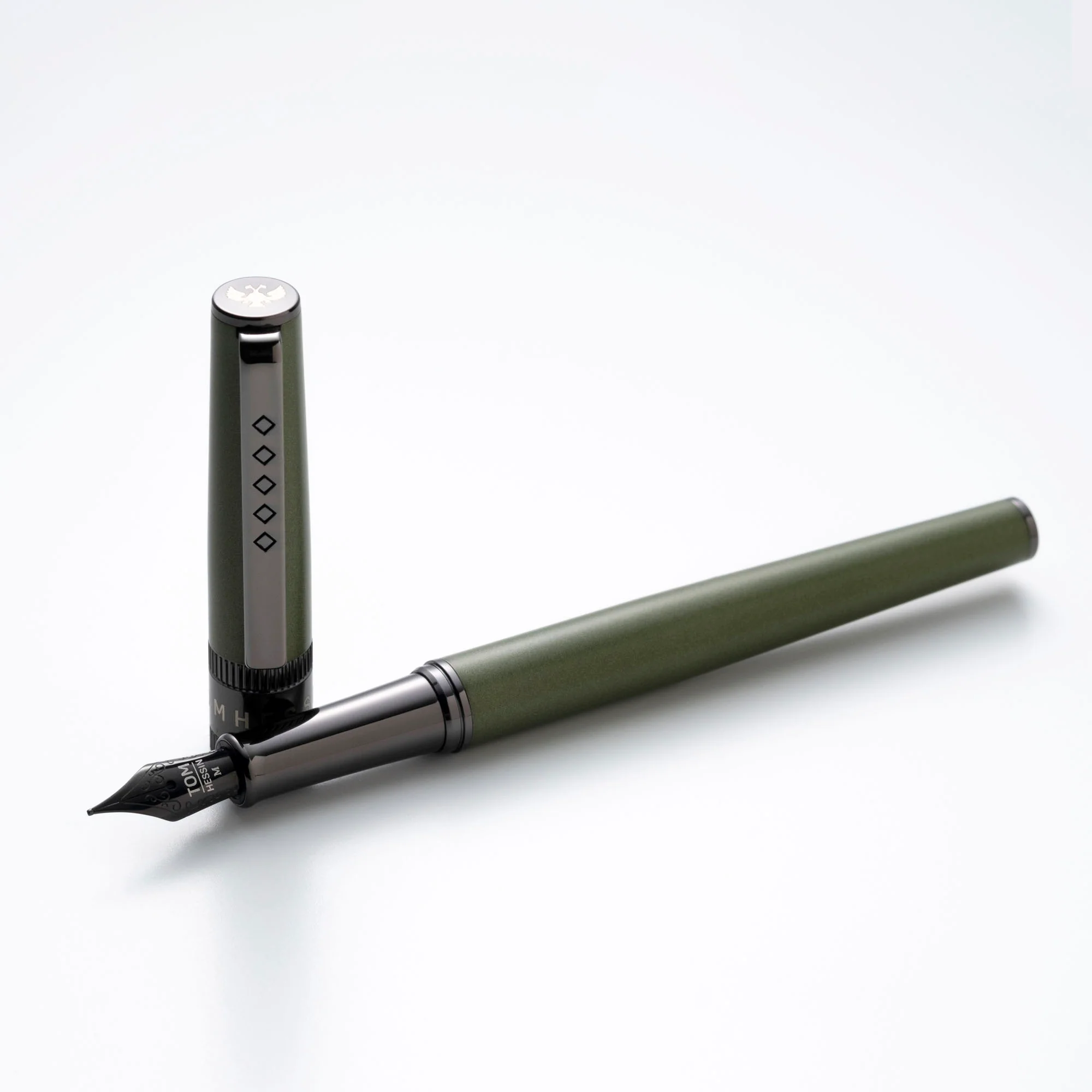 Tom Hessin Rebel Fountain Pen Garrison Green - Image 2