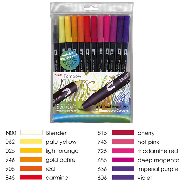 Tombow ABT Dual Brush Pen Set of 12 - Image 7