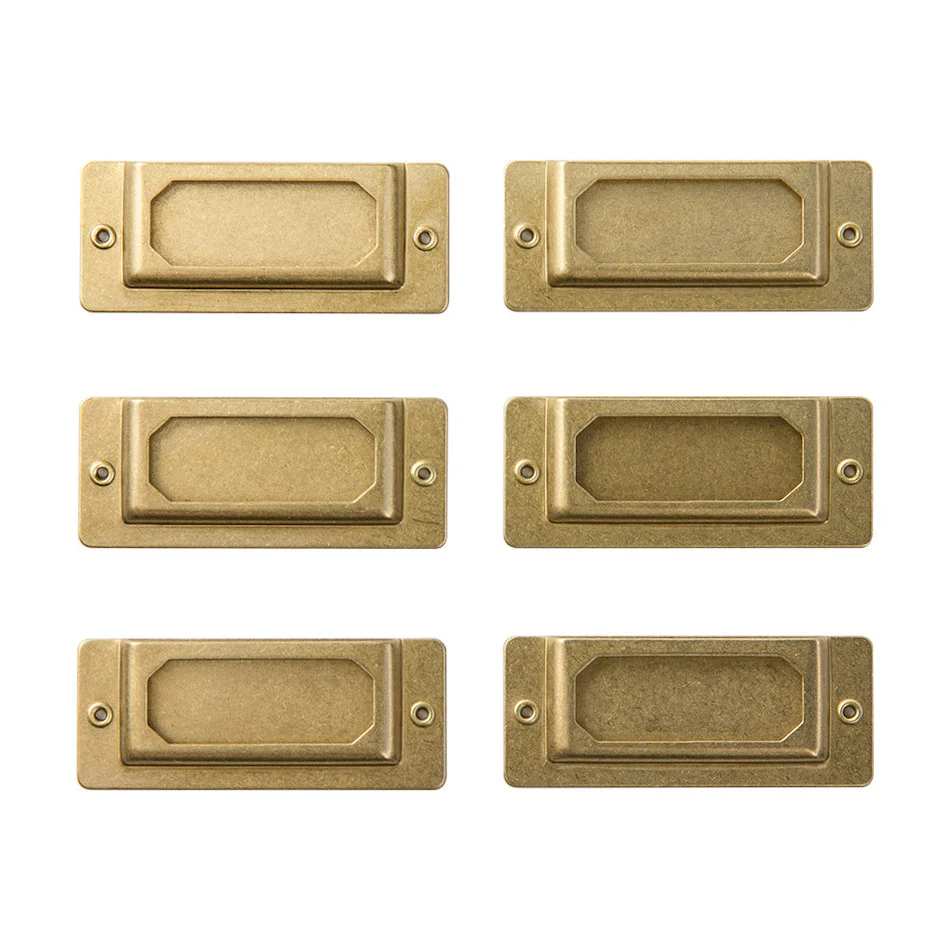 TRAVELER'S COMPANY BRASS Label Plate