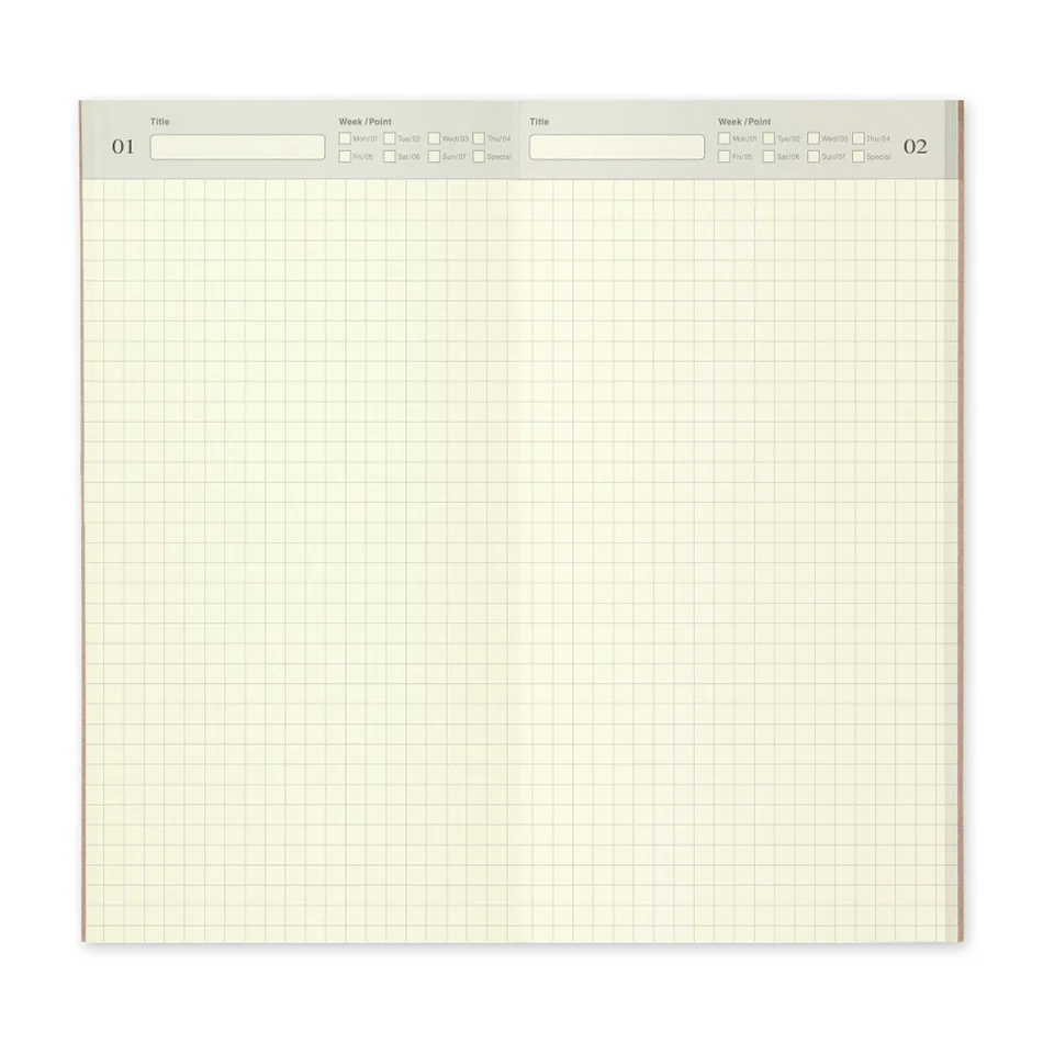 TRAVELER'S COMPANY Notebook Refill Perpetual Diary Daily - Image 2