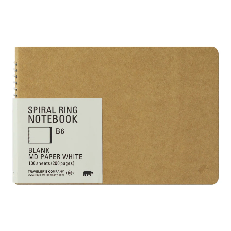 TRAVELER'S COMPANY Notebook Spiral Ring B6 MD White