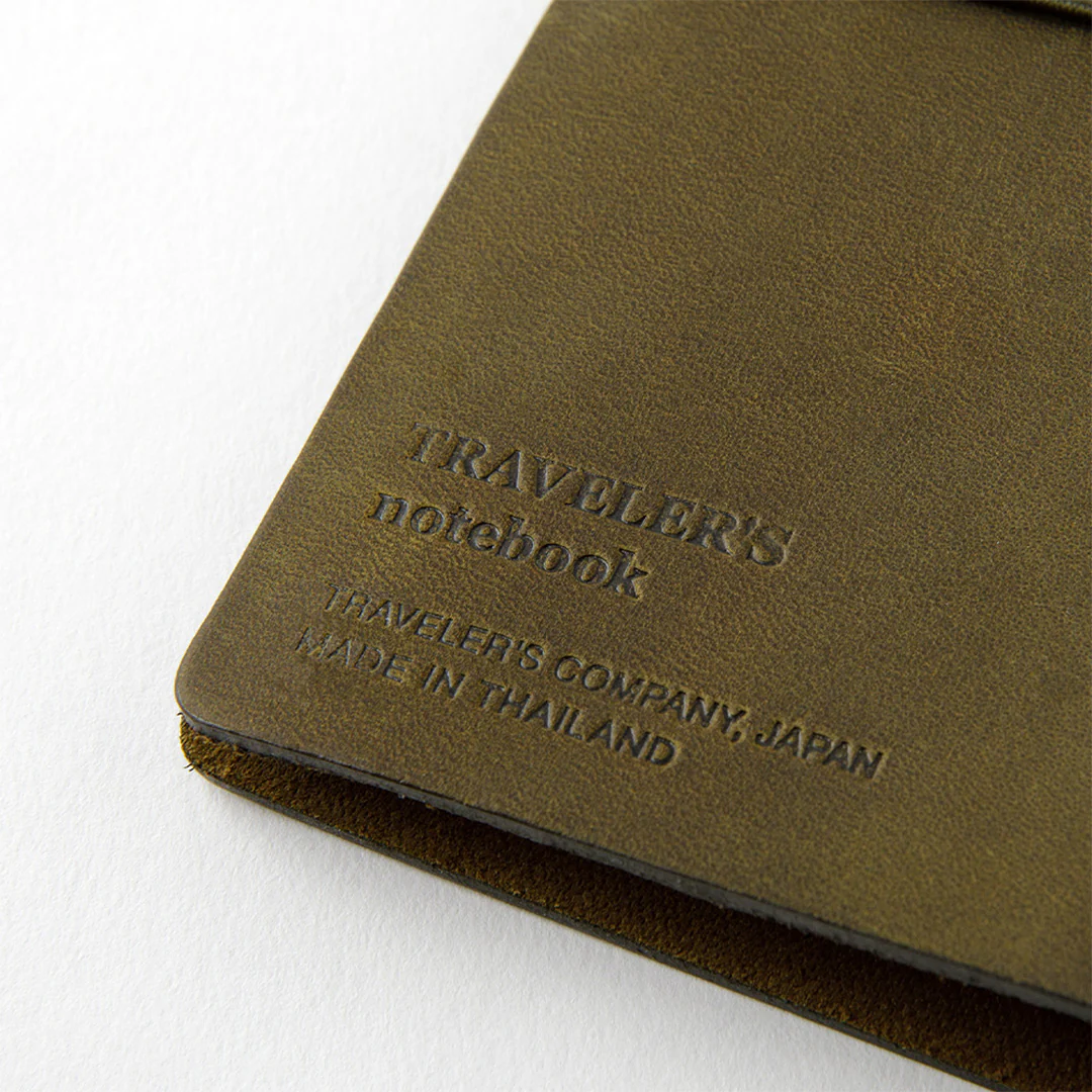 TRAVELER'S COMPANY Traveler's Notebook Leather Passport Size Olive - Image 6