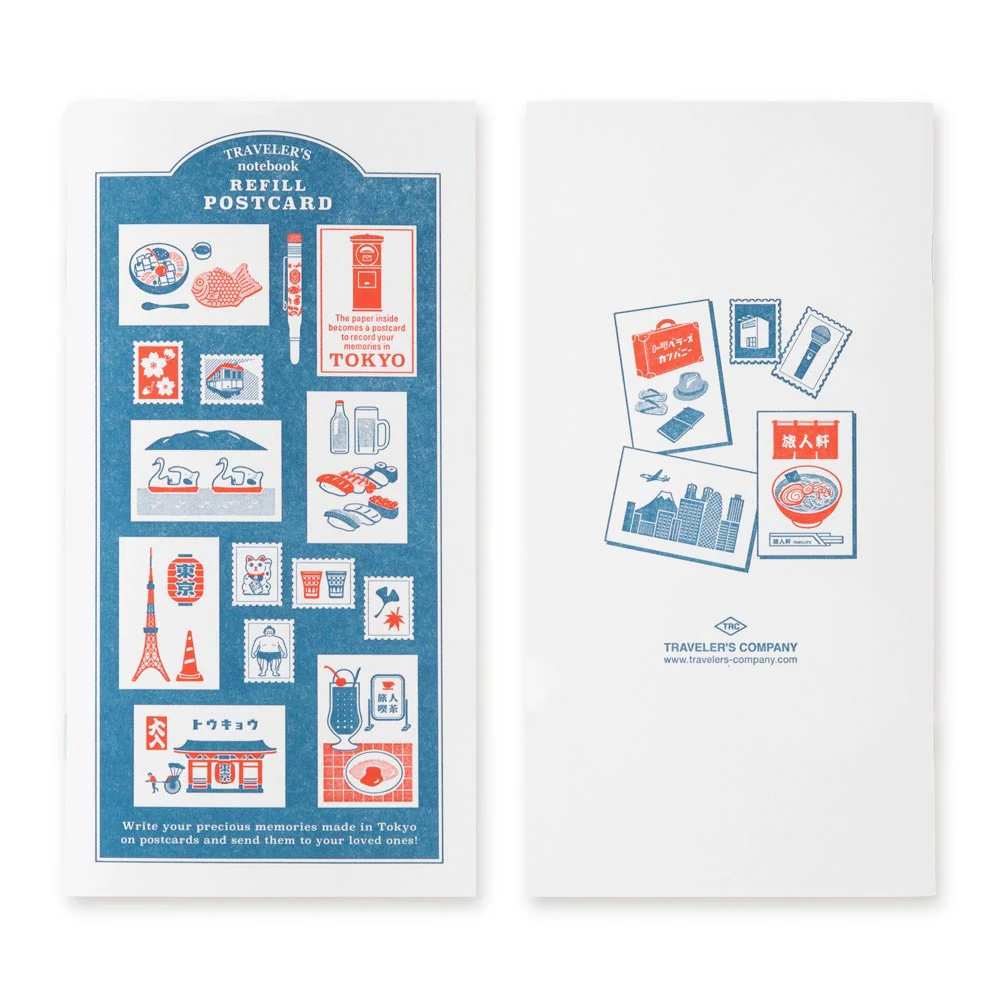 TRAVELER'S COMPANY Traveler's Notebook Refill Tokyo Postcard - Image 5