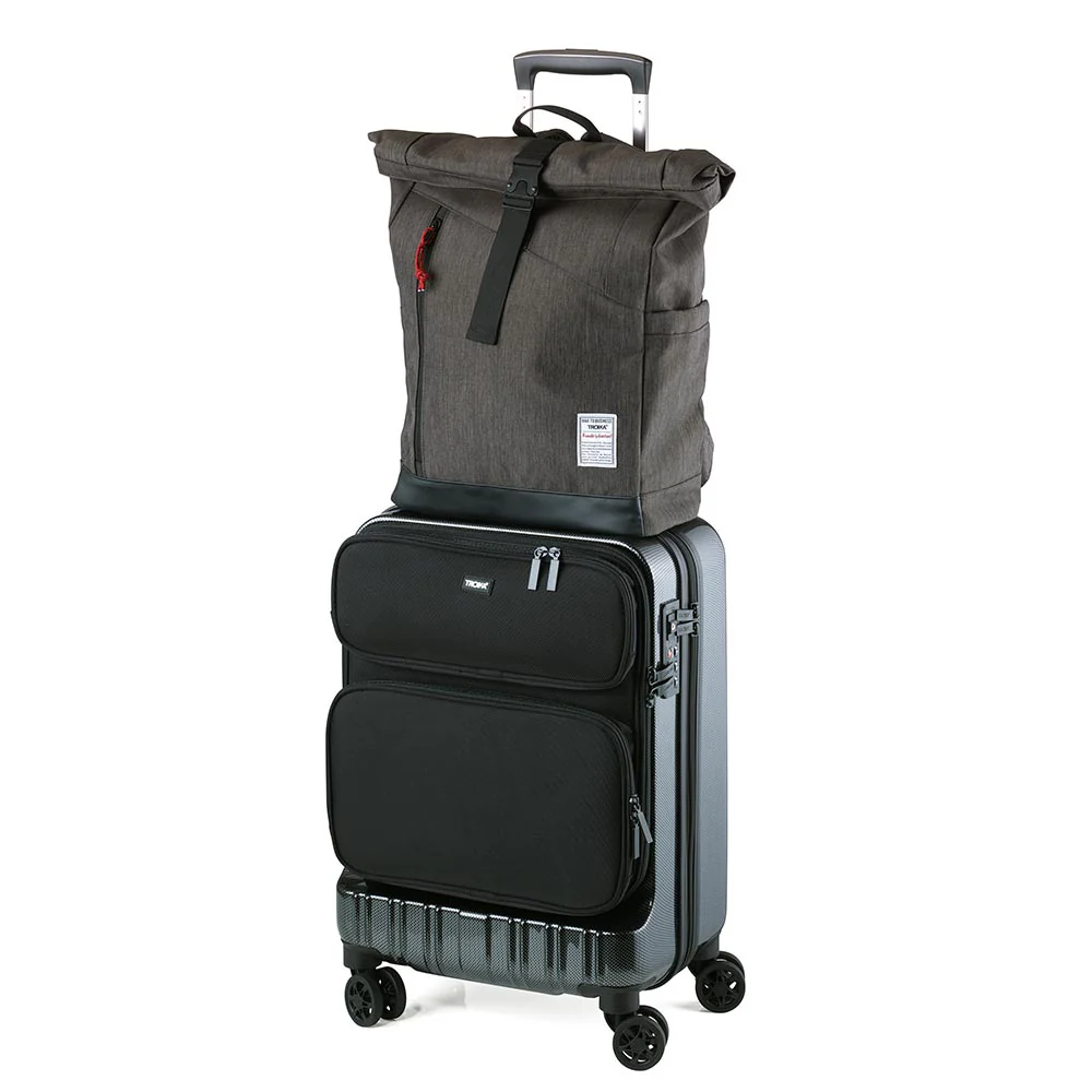Troika Roll Top Backpack Anthracite/Black - Image 6