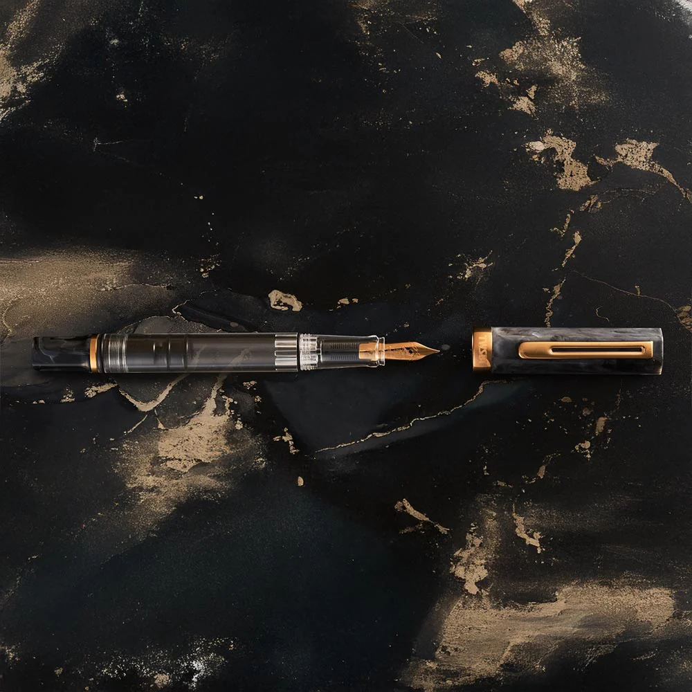 TWSBI Eco Fountain Pen Black Marble with Bronze - Image 4