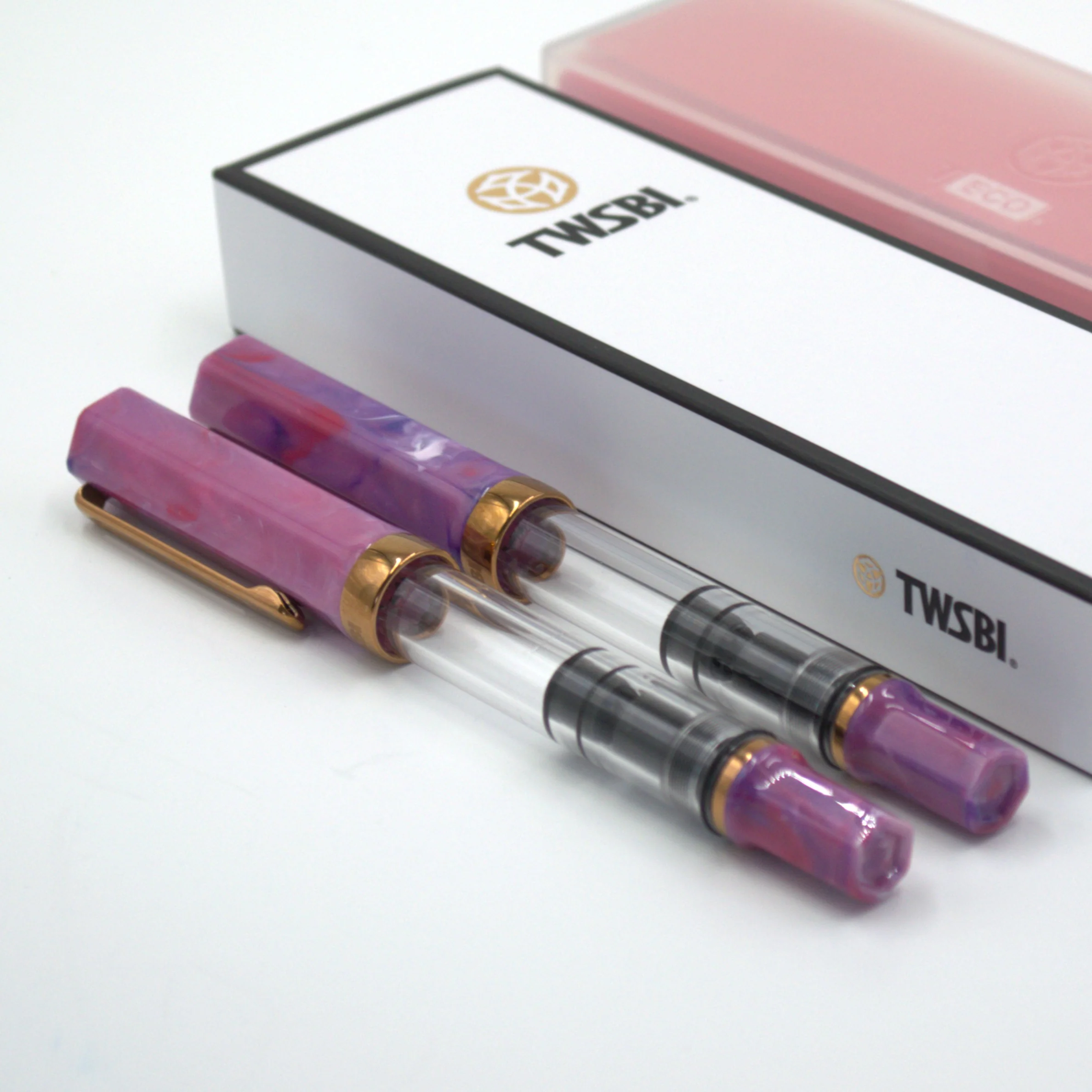 TWSBI Eco Fountain Pen Fluorite Purple with Bronze - Image 3