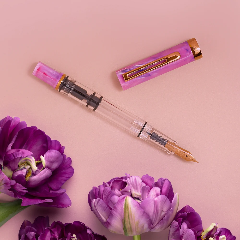 TWSBI Eco Fountain Pen Fluorite Purple with Bronze - Image 6