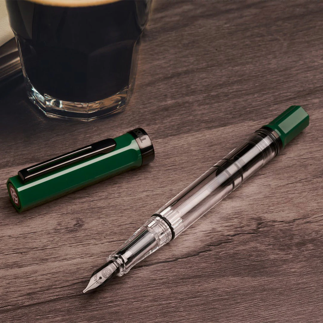 TWSBI Eco Fountain Pen Irish Green with Onyx - Image 2