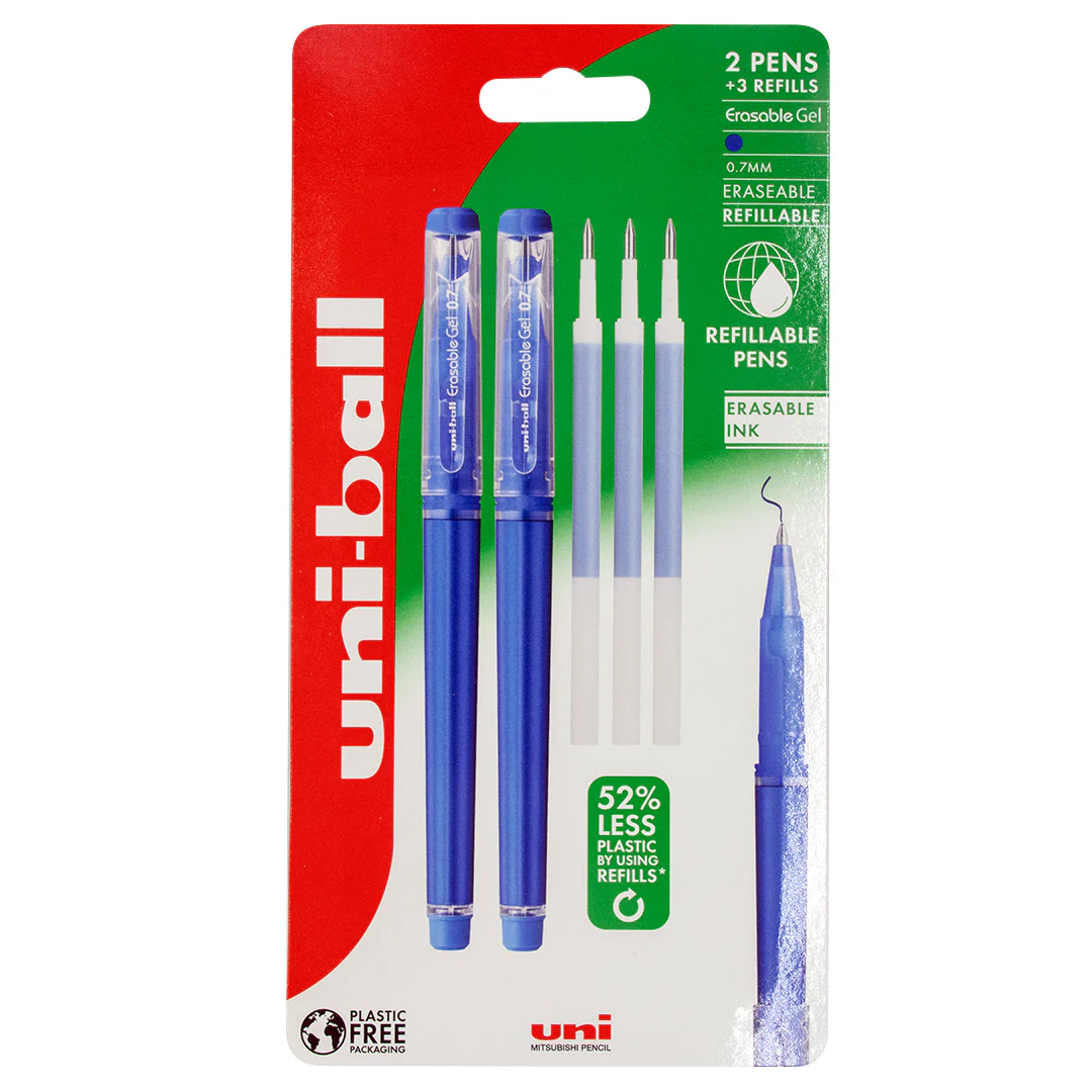 Uni-ball Erasable Rollerball Pen Refill Set Black