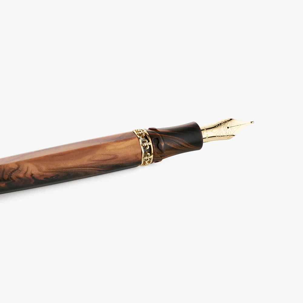 Visconti Medici Radica DS Yellow Gold Fountain Pen - Image 3