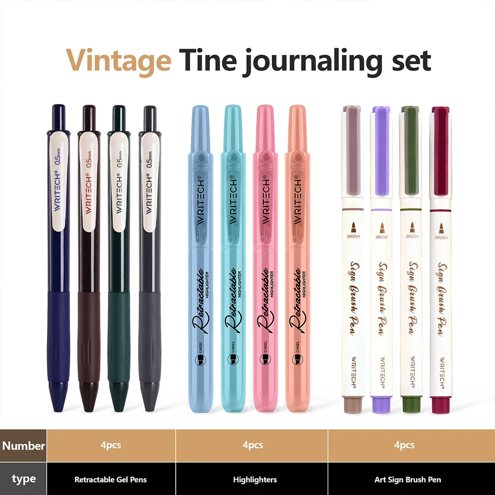 WRITECH 12 Piece Journal Set Vintage Tones - Image 6