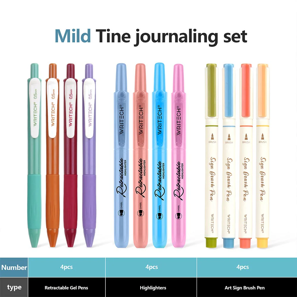 WRITECH 12 Piece Journal Set Mild Tones - Image 6