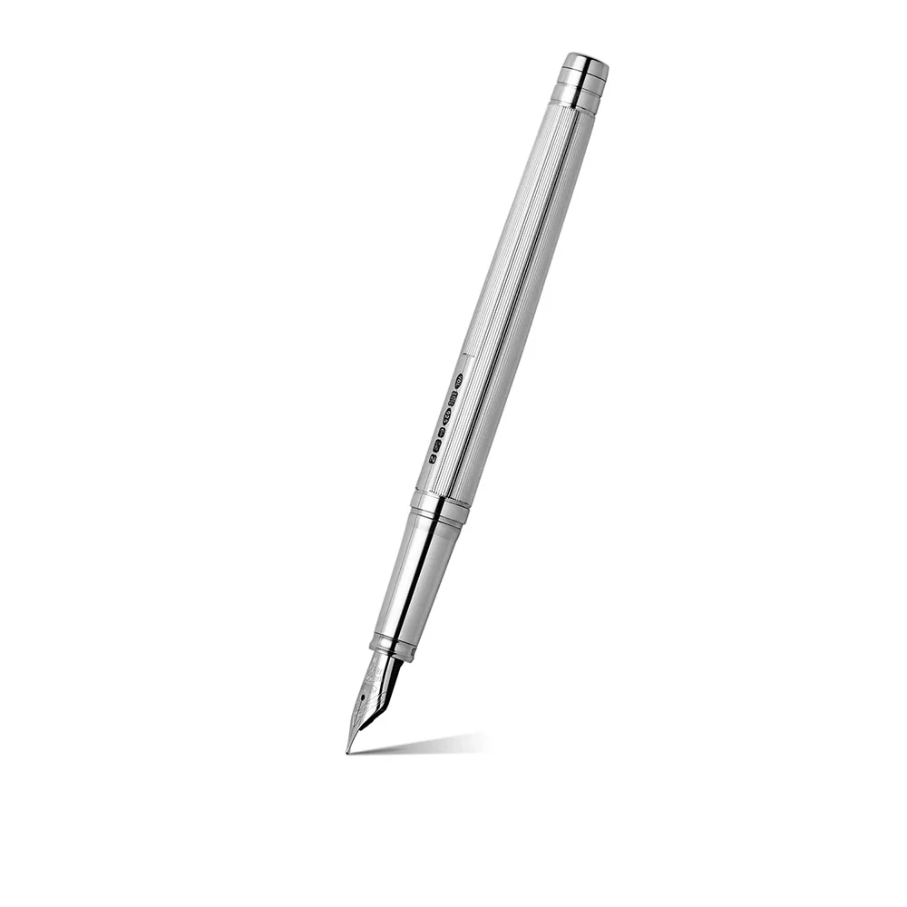 Yard O Led Pinstripe 72 Standard Sterling Silver Fountain Pen - Image 2